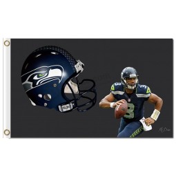 NFL Seattle Seahawks 3'x5' polyester flags memeber 3 with your logo
