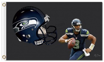 NFL Seattle Seahawks 3'x5' polyester flags memeber 3 with your logo