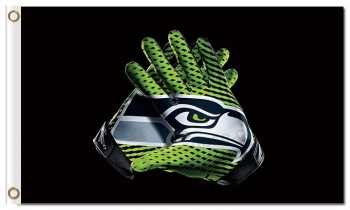 Nfl seattle seahawks 3'x5 'polyester vlaggen handschoenen