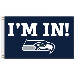 Nfl Seattle Seahawks 3'x5 'Polyester Flaggen ich bin in mit Logo