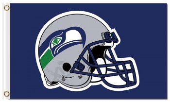 Nfl seattle seahawks 3'x5 'шлем для полиэфирных флагов