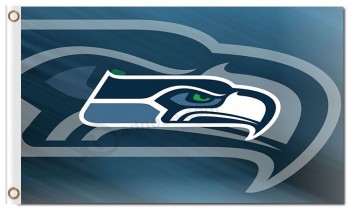 Nfl Seattle Seahawks 3'x5 'Polyester Fahnen Logo Doppelbilder