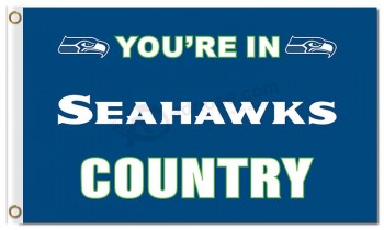 Nfl Seattle Seahawks 3'x5 'Polyester Flaggen Seattle Land