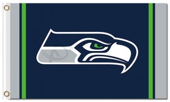 Nfl seattle seahawks 3'x5 'ポリエステルフラグロゴ