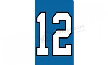 NFL Seattle Seahawks 3'x5' polyester flags vertical 12 with your logo
