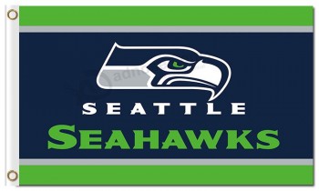 NFL Seattle Seahawks 3'x5' polyester flags with your logo