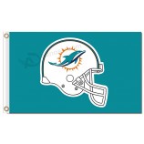 NFL Miami Dolphins 3'x5' polyester flags helmet with your logo