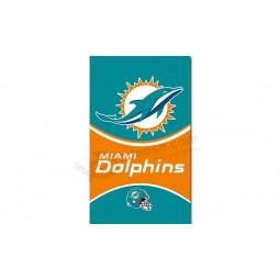Nfl Miami Dolphins 3'x5 'Polyester Fahnen vertikal