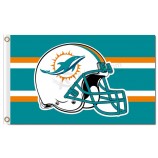 Nfl miami dolphins 3'x5'涤纶旗帜头盔