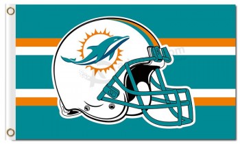 Nfl miami dolphins 3'x5'涤纶旗帜头盔