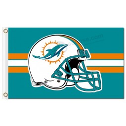 NFL Miami Dolphins 3'x5' polyester flags logo helmet with your logo