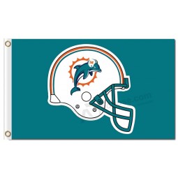 NFL Miami Dolphins 3'x5' polyester flags logo helmet with high quality