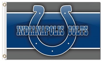 Atacado personalizado barato nfl indianapolis colts 3'x5 'bandeiras de poliéster grande logotipo