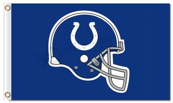 Großhandel benutzerdefinierte billige NFL Indianapolis Colts 3'x5 'Polyester Fahnen Logo Helm