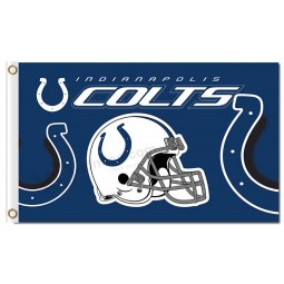 Nfl Indianapolis Colts 3'x5 'Polyester Flaggen Logo Helm