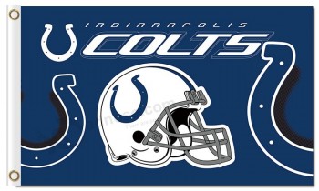 Nfl indianapolis colts 3'x5 'banderas de poliéster logo casco