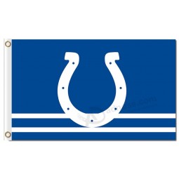 NFL Indianapolis Colts 3'x5' polyester flags logo with two lines and your logo