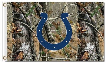 Großhandel benutzerdefinierte billig nfl Indianapolis Colts 3'x5 'Polyester Fahnen Logo Camouflage
