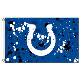 Großhandel benutzerdefinierte billige NFL Indianapolis Colts 3'x5 'Polyester Flaggen Logo Tintenfleck