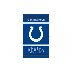 Großhandel benutzerdefinierte billig nfl Indianapolis Colts 3'x5 'Polyester Flaggen vertikale Fahnen