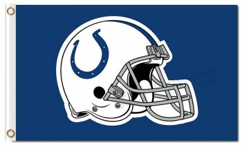 Custom high-end NFL Indianapolis Colts 3'x5' polyester flags helmet with your logo