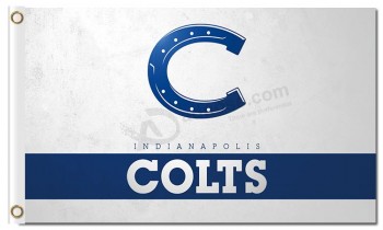 Benutzerdefinierte hoch-Ende nfl Indianapolis Colts 3'x5 'Polyesterflaggen
