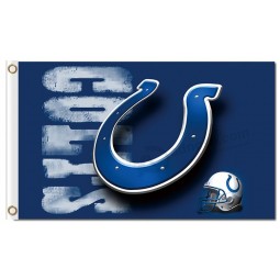 Benutzerdefinierte hoch-Ende nfl Indianapolis Colts 3'x5 'Polyester Flaggen großes Logo