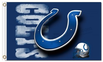 Benutzerdefinierte hoch-Ende nfl Indianapolis Colts 3'x5 'Polyester Flaggen großes Logo