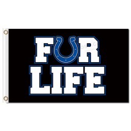 Benutzerdefinierte hoch-Ende nfl Indianapolis Colts 3'x5 'Polyester Flaggen für das Leben