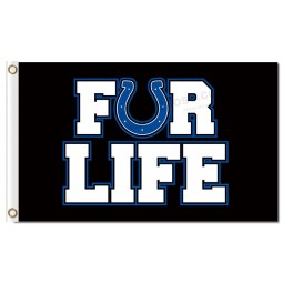 Custom high-end NFL Indianapolis Colts 3'x5' polyester flags for life with your logo