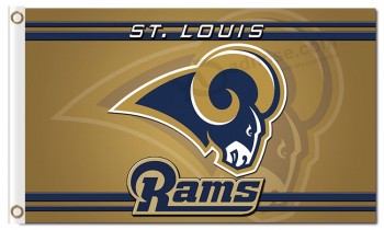 Bandiere personalizzate di nfl los angeles rams 3'x5 'poliestere st. Luis Ram