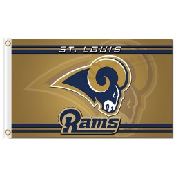 Benutzerdefinierte billig nfl los angeles rams 3'x5 'polyester fahnen st. Luis Widder