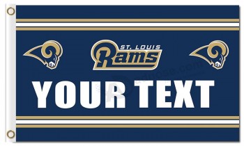 Custom cheap NFL Los Angeles Rams 3'x5' polyester flags your text with your logo