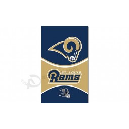 Custom cheap NFL Los Angeles Rams 3'x5' polyester flags vertical with your logo