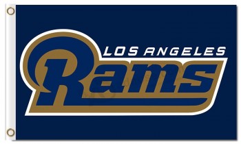 Custom barato nfl los angeles rams 3'x5 'bandeiras de poliéster nome da equipe para venda