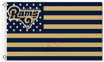 Custom cheap NFL Los Angeles Rams 3'x5' polyester flags stars and stripes for sale with your logo