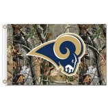 Custom cheap NFL Los Angeles Rams 3'x5' polyester flags camo with high quality