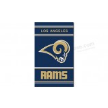 Custom cheap NFL Los Angeles Rams 3'x5' polyester flags vertical with high quality