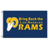 Custom size for NFL Los Angeles Rams 3'x5' polyester flags bring back the rams with high quality
