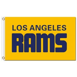 Benutzerdefinierte größe für nfl los angeles rams 3'x5 'polyester fahnen team name