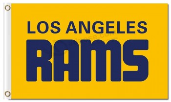 Custom size for NFL Los Angeles Rams 3'x5' polyester flags team name with high quality