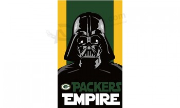Custom size for NFL Green Bay Packers 3'x5' polyester flags packers empire with your logo