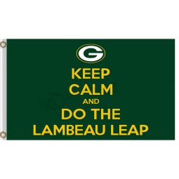 Benutzerdefinierte Größe für NFL Green Bay Packer 3'x5 'Polyester Fahnen tun den lameau Sprung