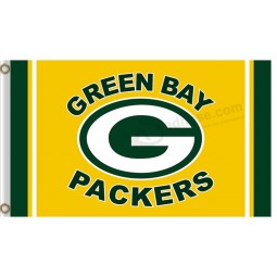 Benutzerdefinierte Größe für NFL Green Bay Packer 3'x5 'Polyester Fahnen grün und gelb
