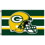 Nfl green bay Empacadores 3'x5 'banderas de poliéster casco para venta personalizada