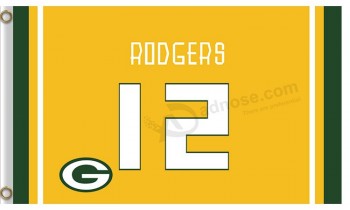 Wholesale custom cheap NFL Green Bay Packers 3'x5' polyester flags 12