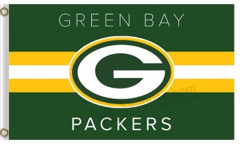 All'ingrosso personalizzato economici nfl green bay Imballatori 3'x5 'poliestere bandiere logo stripe e nome della squadra