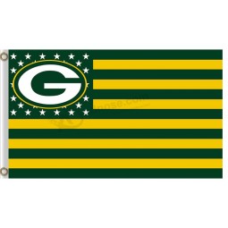 定制高-结束nfl green bay 包装工 3'x5'涤纶旗星条纹
