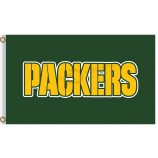 изготовленный под заказ высокий-End nfl green bay упаковщики 3'x5 'упаковщики полиэфирных флюсов