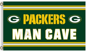 Custom high-end NFL Green Bay Packers 3'x5' polyester flags man cave